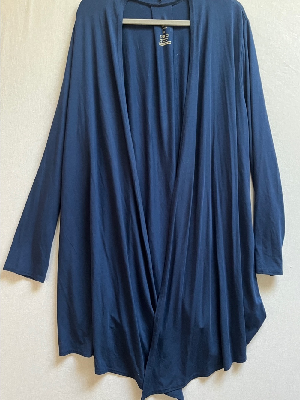 Blue Sky BAMBOO Navy Blue Cardigan sz 2X